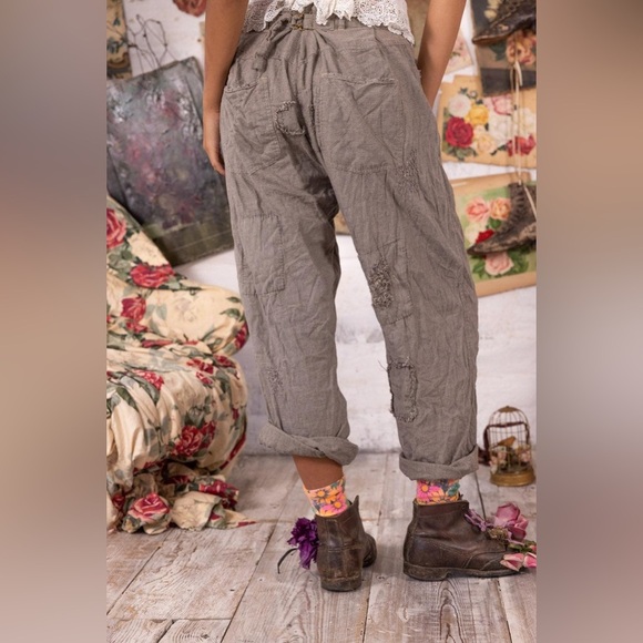 Magnolia Pearl miner Cargo Patchwork Distressed pants NWOT - Picture 2 of 15